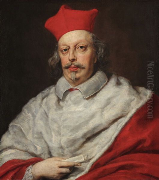 Portrait of Cardinal Carlo de' Medici (1595-1666) Oil Painting by Justus Sustermans