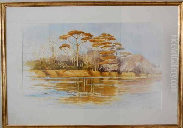 Altamaha Morning Oil Painting by J. Alan Campbell