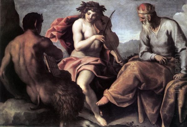 Apollo and Marsyas Oil Painting by Palma il Giovane