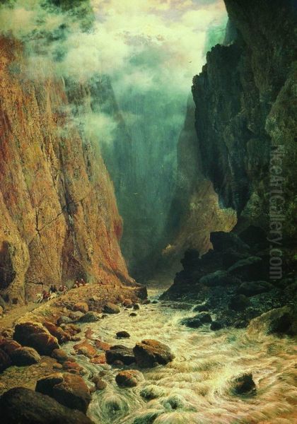 Darial Gorge Oil Painting by Rufin Sudkovsky