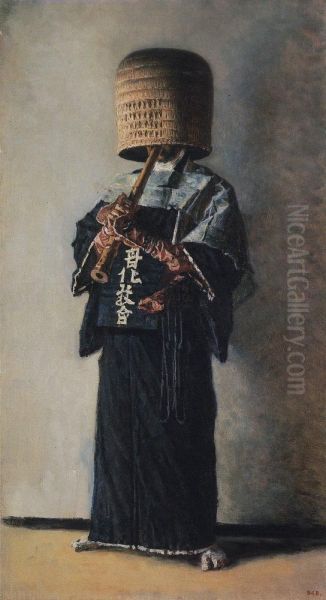 Japanese Beggar Oil Painting by Vasily Vereshchagin