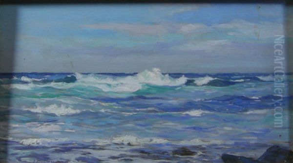 At Machrihanish Oil Painting by James Campbell Mitchell