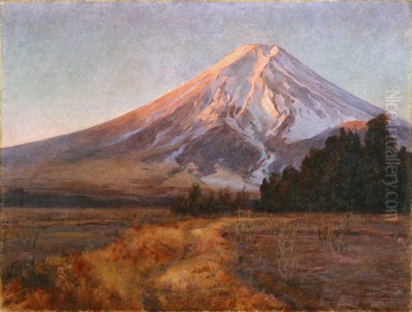 Fuji Oil Painting by Eisaku Wada