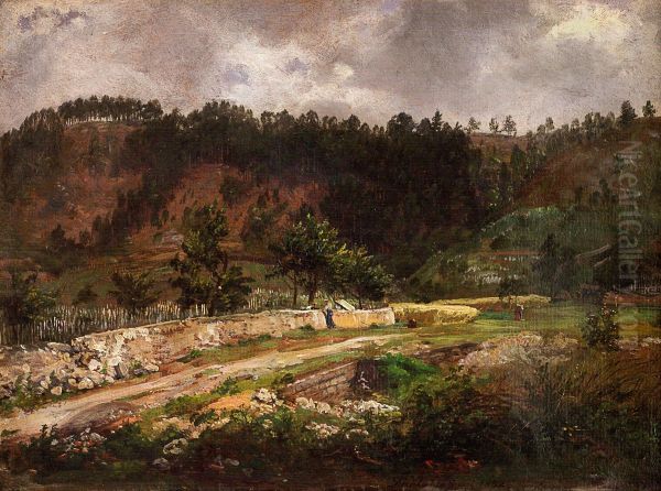 Road near Pillnitz Oil Painting by Johan Christian Dahl