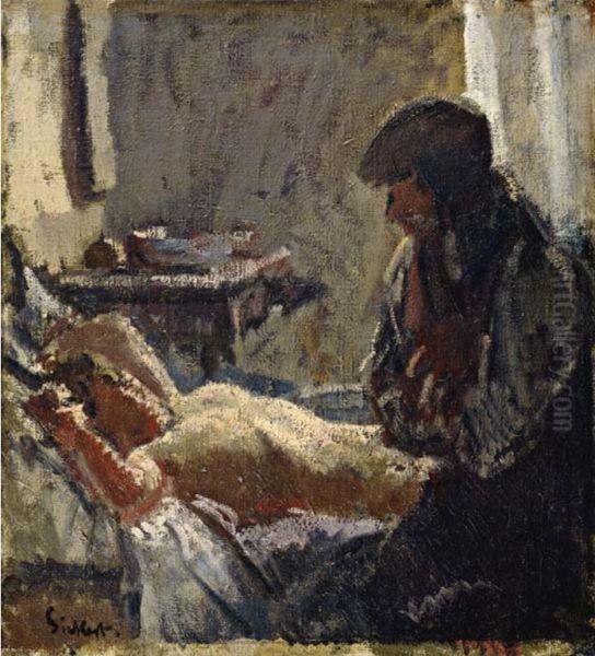 The Camden Town Murder Series No. 1. Oil Painting by Walter Sickert