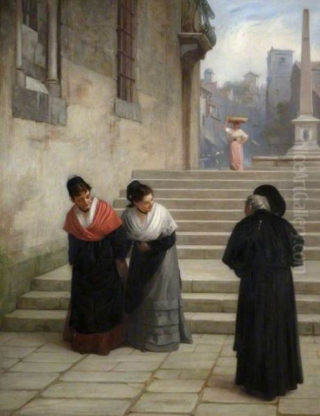 His Reverence Oil Painting by Philip Hermogenes Calderon