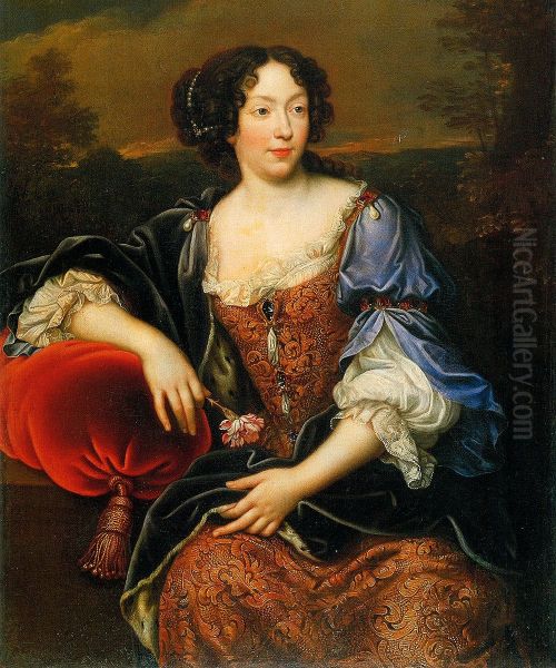 Portrait of Elisabeth Marguerite d'Orleans (Isabelle d'Orleans) Oil Painting by Henri Gascar