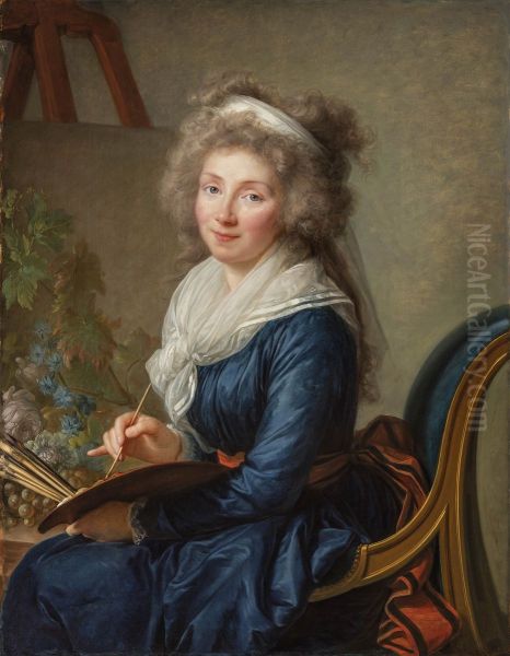 Portrait de Charlotte Eustache Sophie de Fuligny Damas, marquise de Grollier Oil Painting by Elisabeth Louise Vigee Le Brun