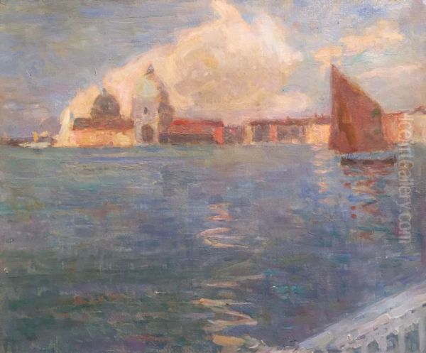 Le Bassine, Venice Oil Painting by Eugene Lawrence Vail