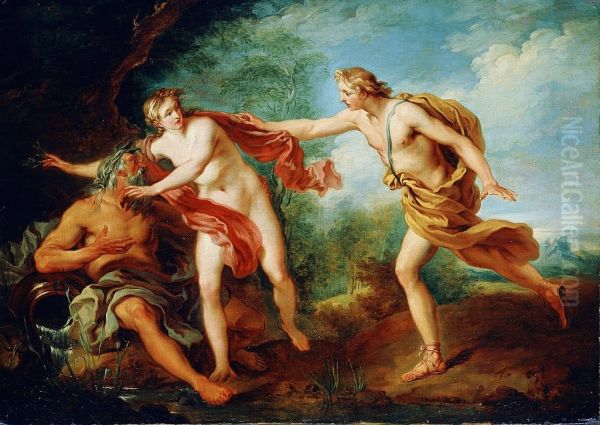 Apollon et Daphne Oil Painting by Francois Lemoyne