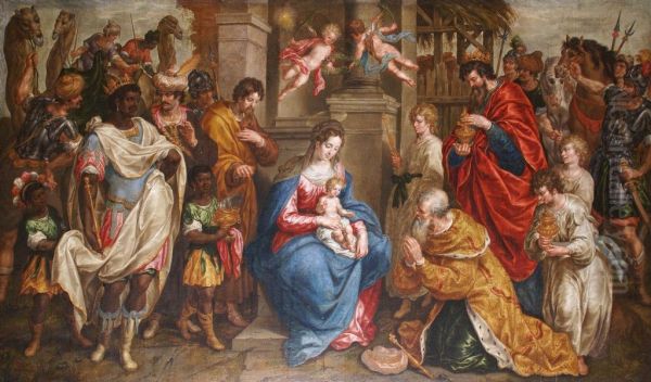 Adoration of the Magi Oil Painting by Hendrick De Clerck