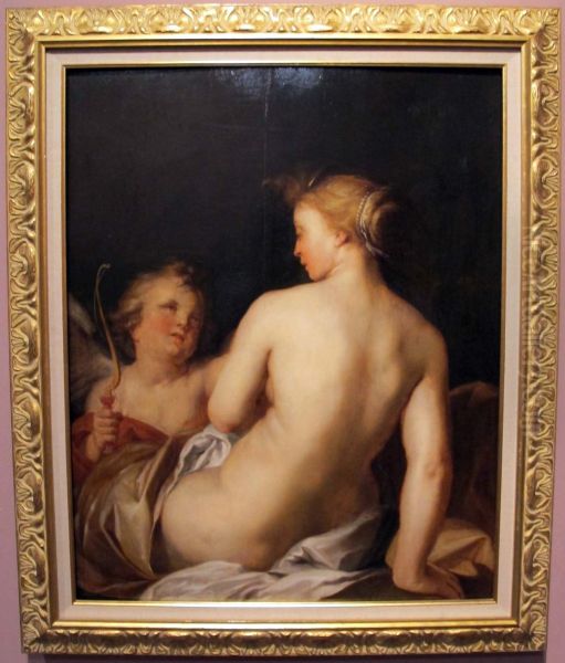 Venus and Cupid Oil Painting by Abraham Bloemaert