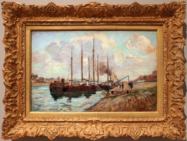 The Austerlitz Quay in Paris Oil Painting by Armand Guillaumin