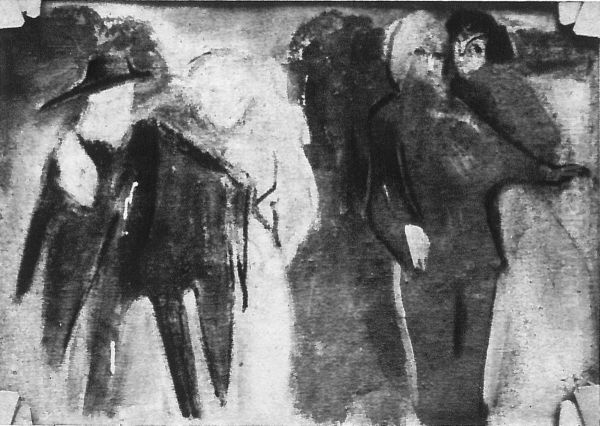 Composition with six figures Oil Painting by Stanislaw Ignacy Witkiewicz