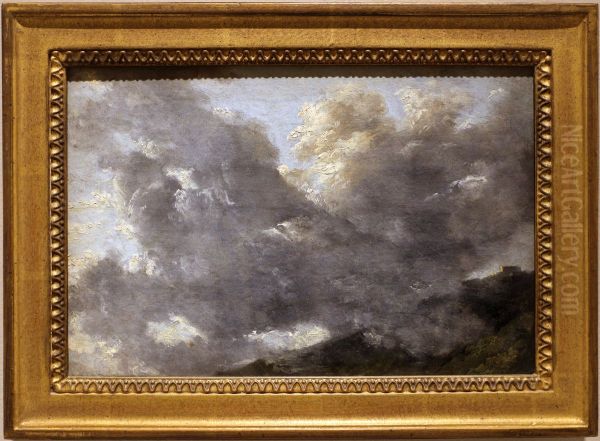 Wolkenstudie Oil Painting by Pierre-Henri de Valenciennes