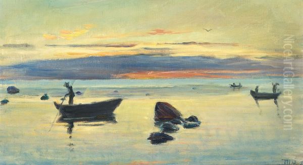 Aftenstemning, Skagen. Oil Painting by Michael Peter Ancher