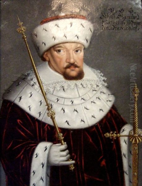 Portrait of Prince Elector Johann Sigismund with electoral hat Oil Painting by unknown