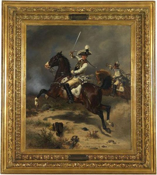 General Von Seydlitz Oil Painting by Wilhelm Camphausen