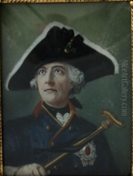 Brustportrat Friedrich Der Grose Oil Painting by Wilhelm Camphausen