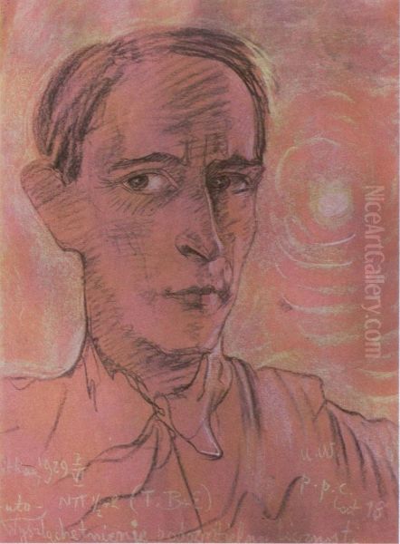 Self-portrait, in the many years 18 Oil Painting by Stanislaw Ignacy Witkiewicz