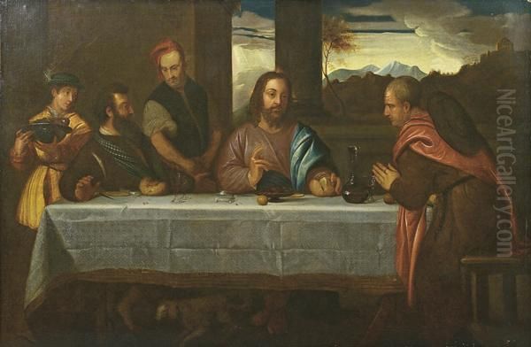 Ultima Cena Oil Painting by Bernardino Campi