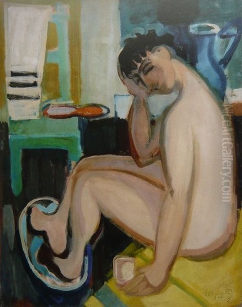 Bather Oil Painting by Willi Ulfig