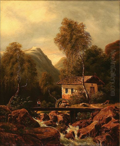 At Sieglberg, Germany Oil Painting by F.C. Kiaerskou