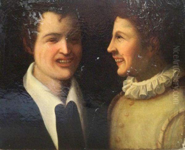 Study Of Two Men Oil Painting by Vincenzo Campi