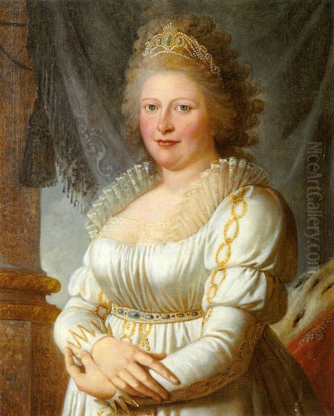 Charlotte Mathilde of England Oil Painting by Philipp Friedrich Von Hetsch