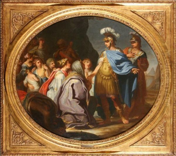 Scena Storica Oil Painting by Giovanni Domenico Campiglia