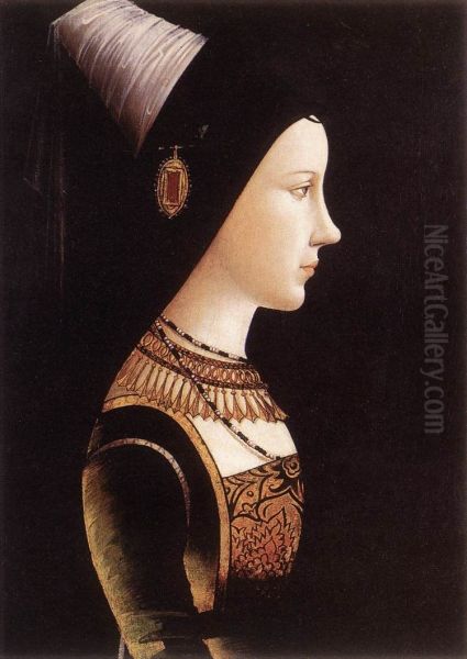 Mary of Burgundy Oil Painting by Michael Pacher