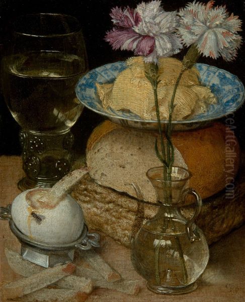 Breakfast with an Egg Oil Painting by Georg Flegel