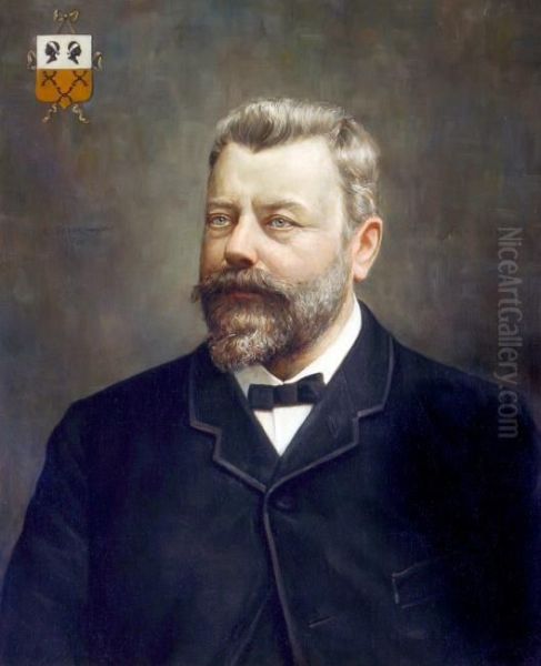 Portrait of Hendrik Maurits Jacobus van Loon (1831-1901) Oil Painting by Cornelis Spoor