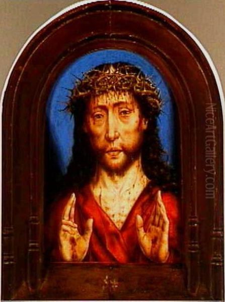 Christus als Man van Smarten Oil Painting by Aelbrecht Bouts