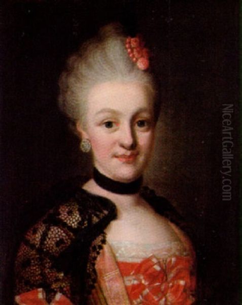 Portrait of Christina Lovisa Gothe Oil Painting by Unidentified location