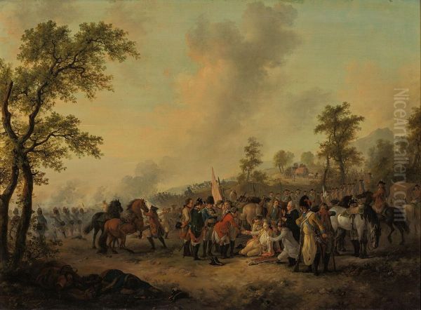 De stervende generaal Oil Painting by Dirk Langendijk