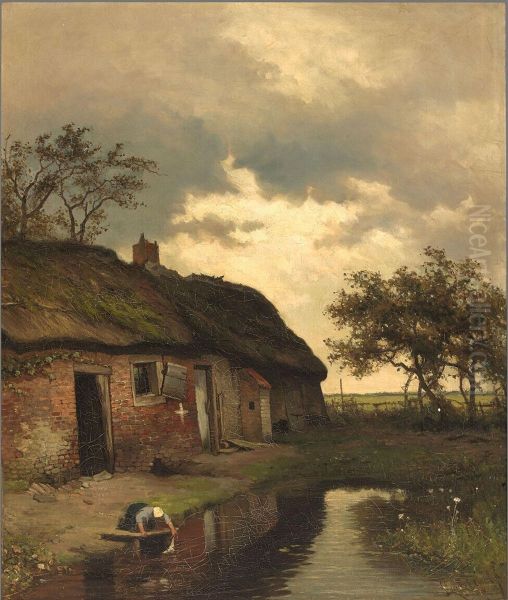 Zomerlandschap Oil Painting by Louis Apol