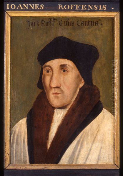 Portret van John Fisher, genaamd Johannes Roffensis, bisschop van Rochester, kardinaal en heilige Oil Painting by Robert Boissard