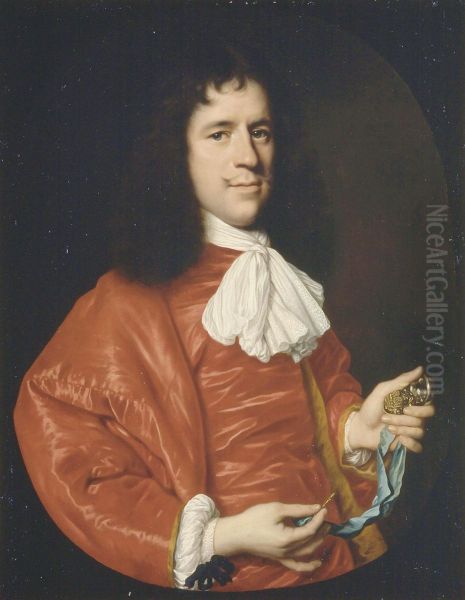 Portrait of Lodewijk Thiens (....-1673) Oil Painting by Pieter Nason