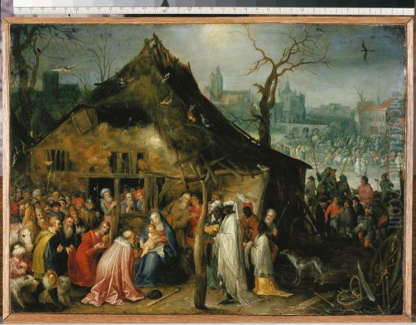 Aanbidding van de wijzen Oil Painting by Jan Brueghel the Elder