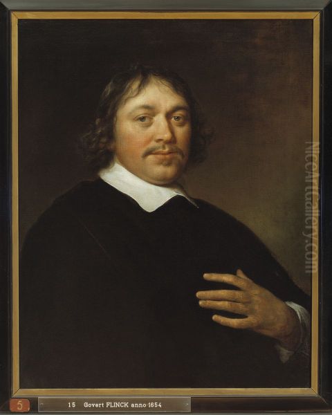 Portret van een man Oil Painting by Govert Flinck