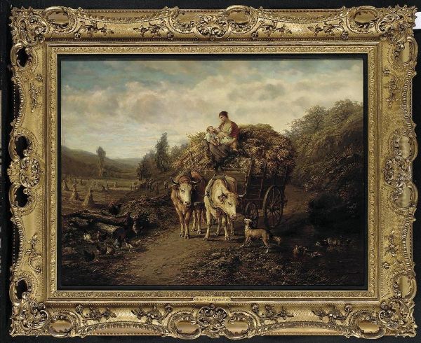 The Harvesters Oil Painting by Henry Campotosto