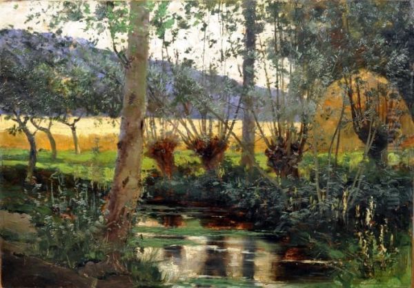 Cantuccio Solitario Oil Painting by Alceste Campriani