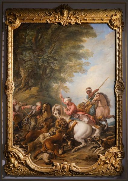 La Chasse au lion Oil Painting by Jean-Francois de Troy