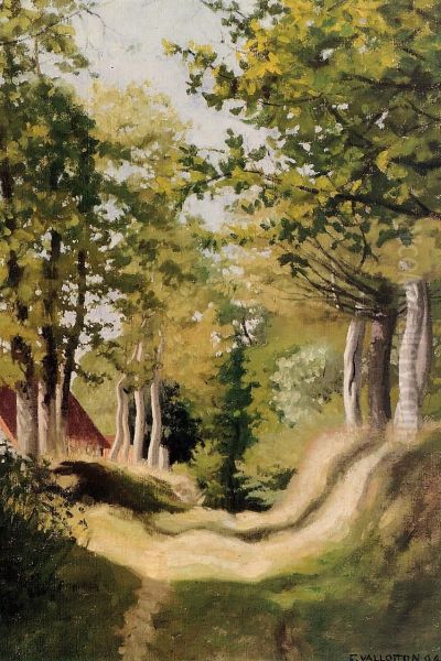 Sous-bois Oil Painting by Felix Vallotton