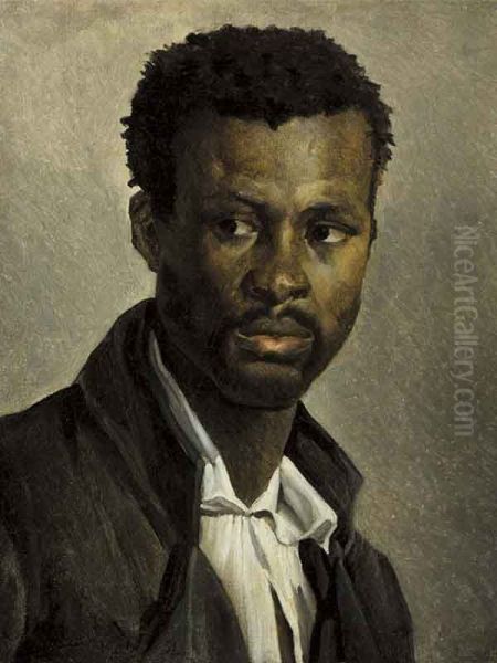 Portrait d'un Noir Oil Painting by Theodore Gericault