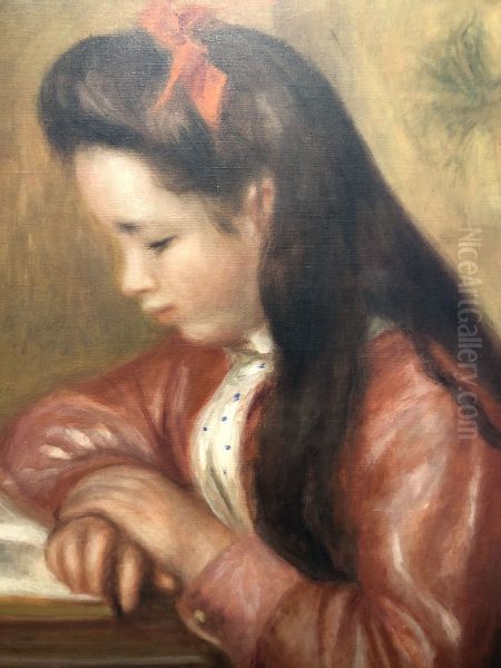 Mademoiselle Genevieve Caillebotte Oil Painting by Pierre-Auguste Renoir