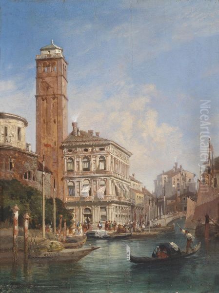 San Geremia in Venice Oil Painting by William Wyld