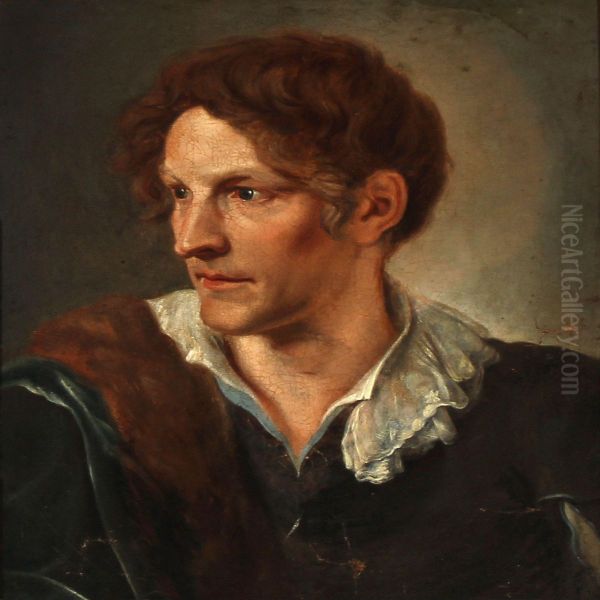 Portrait Of The Danish Sculptor Bertel Thorvaldsen Oil Painting by Vincenzo Camuccini