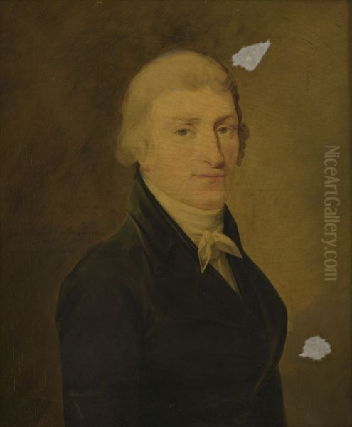 Portrait of Jean Baptiste Justin Beyens (1766-1829) Oil Painting by Francois Kinson